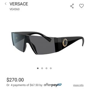 Black Versace Sunglasses 4360